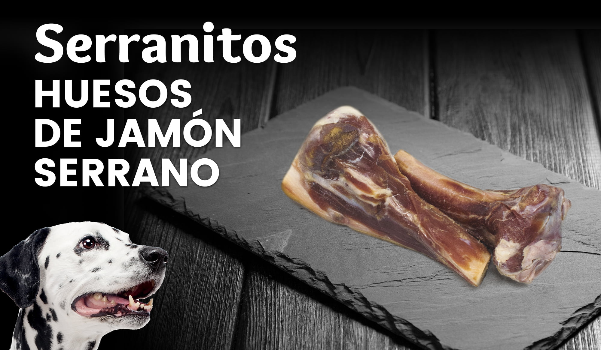 Serranitos: Huesos de jamón serrano para perros