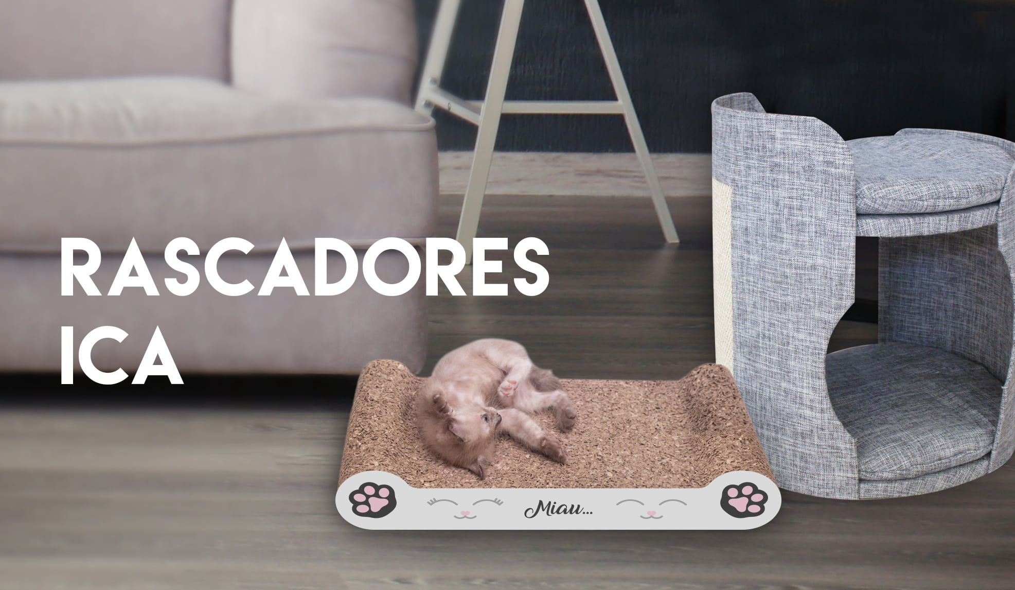 Rascadores Home, Modern, Miau y Sea