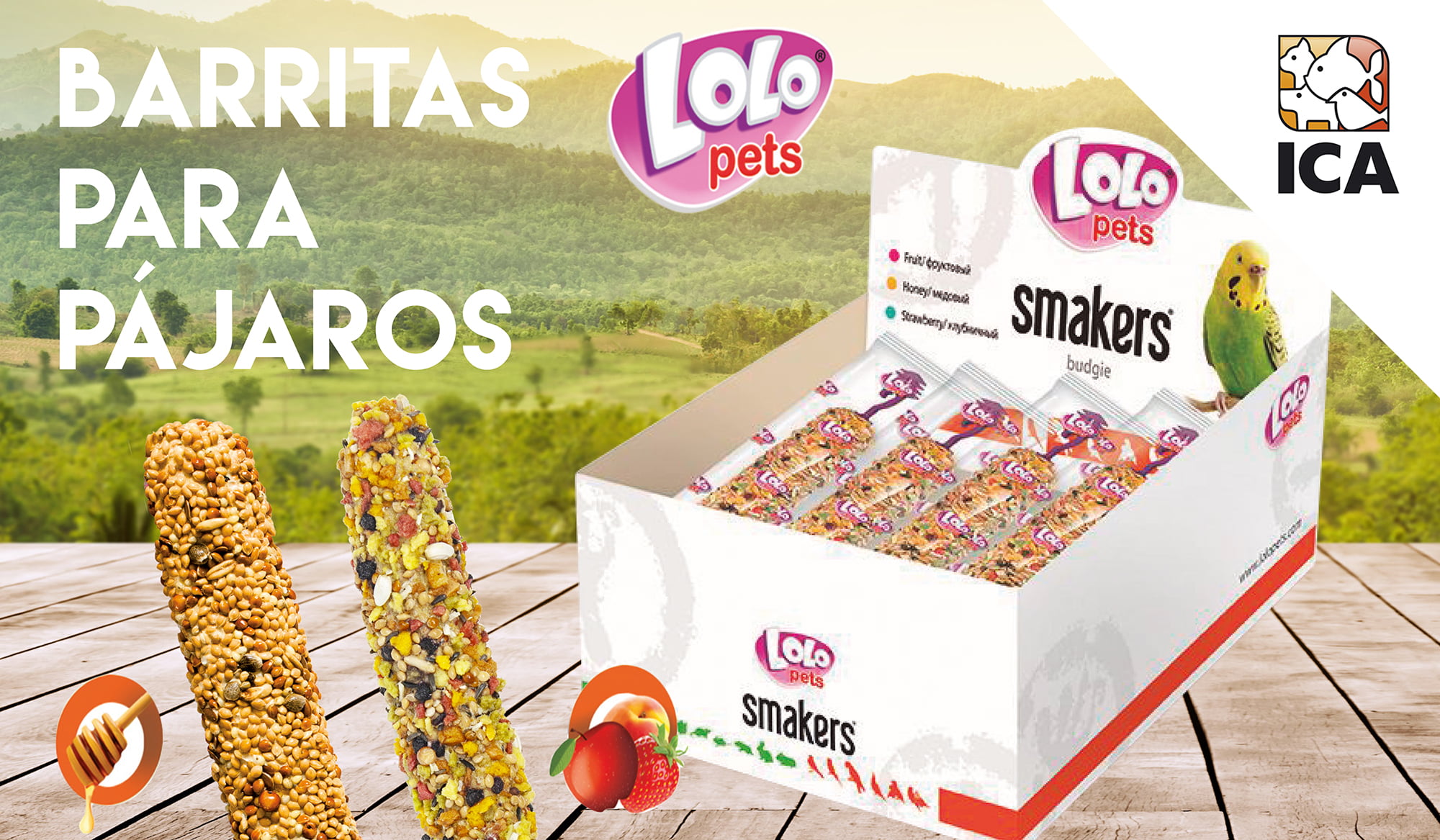 Barritas LOLO para canarios, periquitos y ninfas