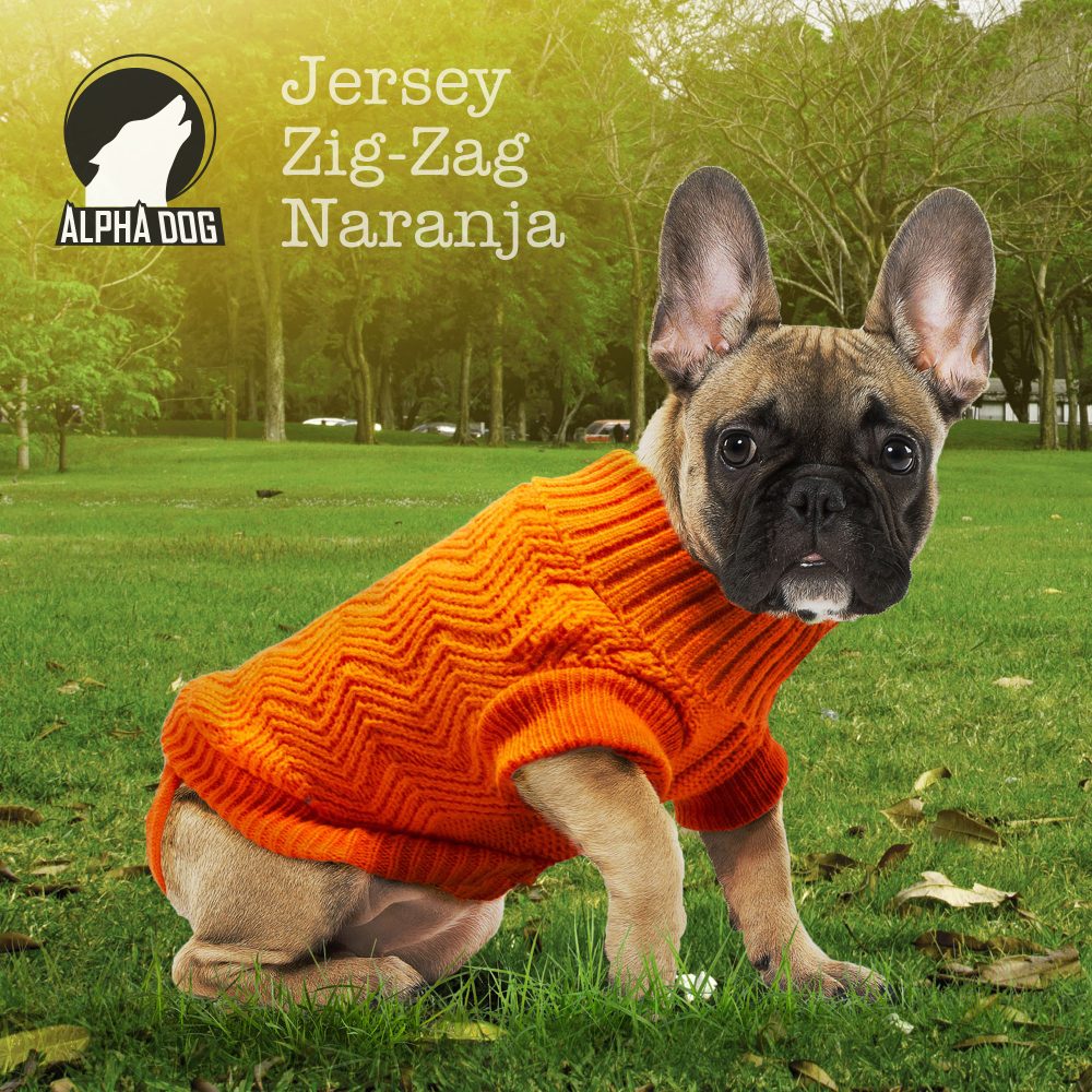 Jersey zig-zag naranja