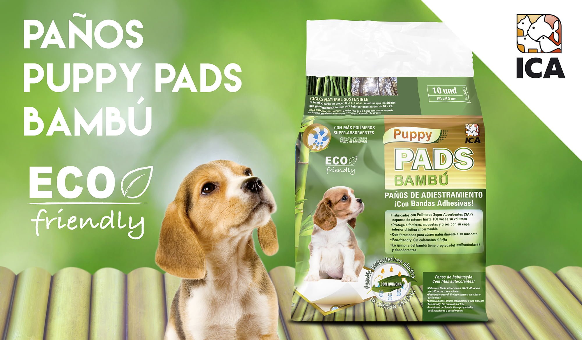 Paños de adiestramiento eco-friendly: PUPPY PADS BAMBÚ